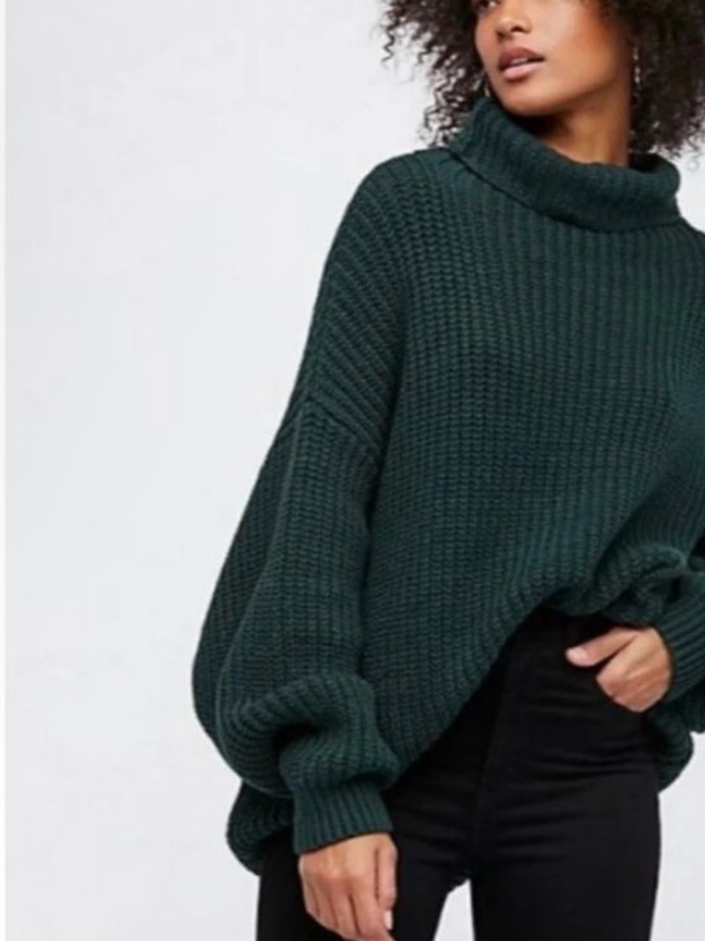 Free People Swim Too Deep Turtleneck Sweater - Picture 2 of 6